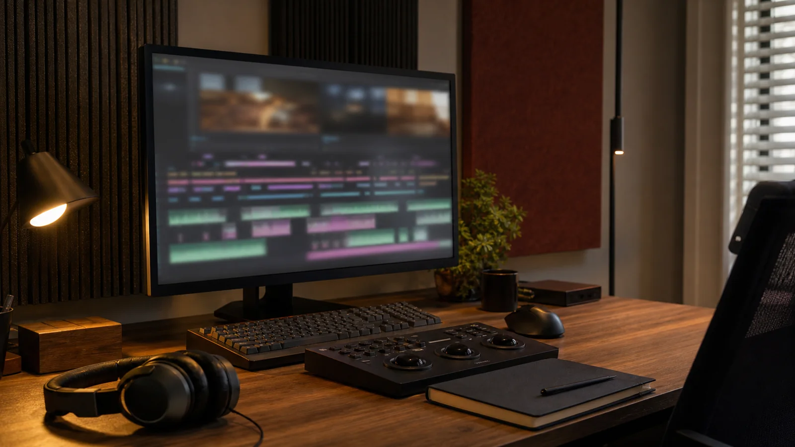 Střih a dokončení video výstupů na pracovním monitoru